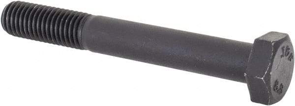 Value Collection - M12x1.75mm Metric Coarse, 90mm Length Under Head Hex Head Cap Screw - Partially Threaded, Grade 8.8 Steel, Uncoated, 19mm Hex - USA Tool & Supply