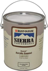 Rust-Oleum - 1 Gal Safety Yellow Semi Gloss Finish Acrylic Enamel Paint - Interior/Exterior, <0 gL VOC Compliance - USA Tool & Supply