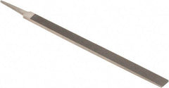 Nicholson - 12" Standard Precision Swiss Pattern Regular Pillar File - Double Cut, With Tang - USA Tool & Supply