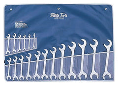 Martin Tools - 18 Piece, 3/8 to 1-1/2" Hydraulic Wrench Set - USA Tool & Supply