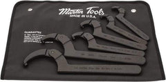 Martin Tools - 3/4" to 6-1/4" Capacity, Pin Spanner Wrench Set - Adjustable - USA Tool & Supply