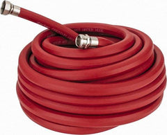 Parker - 50' Long, 3/4" Male x Female GHT, -40 to 200°F, Rubber High Temp & High Pressure Hose - 5/8" ID, Red, 125 psi - USA Tool & Supply