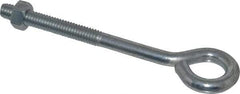 Gibraltar - 5/16-18, Zinc-Plated Finish, Steel Wire Turned Open Eye Bolt - 2" Thread Length, 5/8" ID x 1-1/4" OD, 3-1/2" Shank Length - USA Tool & Supply