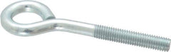 Gibraltar - 1/2-13, Zinc-Plated Finish, Steel Wire Turned Open Eye Bolt - 2-1/2" Thread Length, 1" ID x 2" OD, 4" Shank Length - USA Tool & Supply