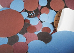 Made in USA - 24" Diam, 50 Grit Zirconia Alumina Adhesive PSA Disc - Coarse Grade, Y Weighted Cloth Backing, For Low Speed Dual-Action Sanders, Random Orbital Sanders - USA Tool & Supply