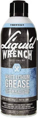 Liquid Wrench - 10.25 oz Aerosol Lithium General Purpose Grease - White, 225°F Max Temp, - USA Tool & Supply