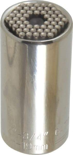 Gator Grip - 3/8" Drive, 1/4" Socket, Self Adusting Socket - 6 Points, 2" OAL - USA Tool & Supply