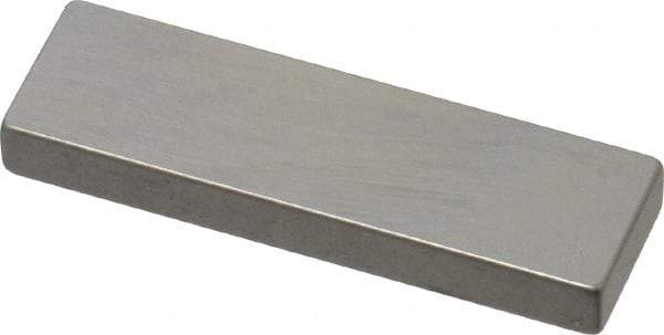 Mitutoyo - 0.136" Rectangular Steel Gage Block - Accuracy Grade AS-1, Includes Certificate of Inspection - USA Tool & Supply