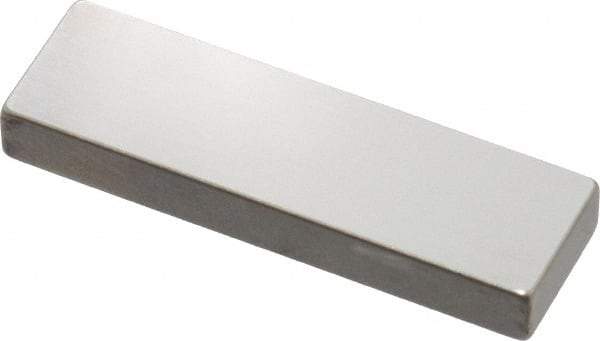 Mitutoyo - 0.144" Rectangular Steel Gage Block - Accuracy Grade AS-1, Includes Certificate of Inspection - USA Tool & Supply