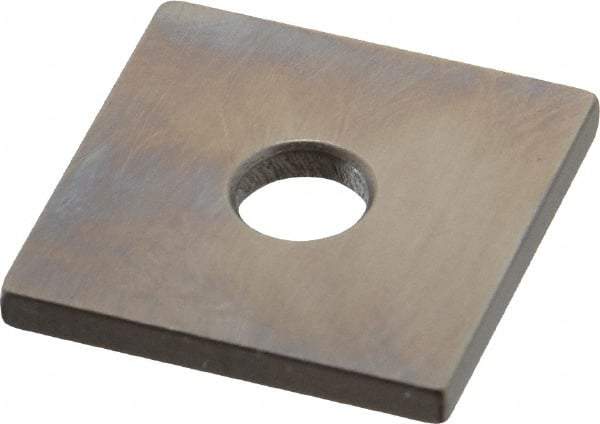 Mitutoyo - 0.103" Square Steel Gage Block - Accuracy Grade 0, Includes Certificate of Inspection - USA Tool & Supply