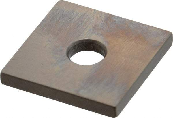 Mitutoyo - 0.121" Square Steel Gage Block - Accuracy Grade 0, Includes Certificate of Inspection - USA Tool & Supply