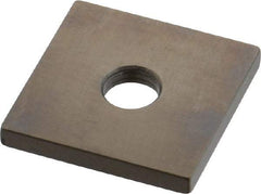 Mitutoyo - 0.122" Square Steel Gage Block - Accuracy Grade 0, Includes Certificate of Inspection - USA Tool & Supply