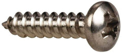 Value Collection - #6 Pan Head Phillips Sheet Metal Screw - Stainless Steel, 5/8" Length Under Head, Grade 316 - USA Tool & Supply
