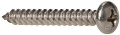 Value Collection - #8 Pan Head Phillips Sheet Metal Screw - Stainless Steel, 1-1/4" Length Under Head, Grade 316 - USA Tool & Supply