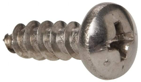 Value Collection - #10 Pan Head Phillips Sheet Metal Screw - Stainless Steel, 5/8" Length Under Head, Grade 316 - USA Tool & Supply