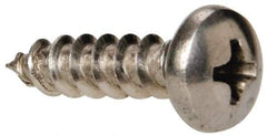 Value Collection - #10 Pan Head Phillips Sheet Metal Screw - Stainless Steel, 3/4" Length Under Head, Grade 316 - USA Tool & Supply