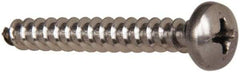 Value Collection - #10 Pan Head Phillips Sheet Metal Screw - Stainless Steel, 1-1/2" Length Under Head, Grade 316 - USA Tool & Supply