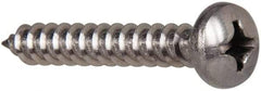 Value Collection - #12 Pan Head Phillips Sheet Metal Screw - Stainless Steel, 1-1/2" Length Under Head, Grade 316 - USA Tool & Supply