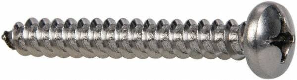 Value Collection - #14 Pan Head Phillips Sheet Metal Screw - Stainless Steel, 2" Length Under Head, Grade 316 - USA Tool & Supply