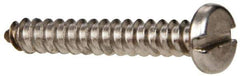 Value Collection - #4 Pan Head Slotted Sheet Metal Screw - Stainless Steel, 3/4" Length Under Head, Grade 316 - USA Tool & Supply