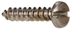 Value Collection - #6 Pan Head Slotted Sheet Metal Screw - Stainless Steel, 5/8" Length Under Head, Grade 316 - USA Tool & Supply