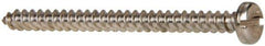Value Collection - #8 Pan Head Slotted Sheet Metal Screw - Stainless Steel, 2" Length Under Head, Grade 316 - USA Tool & Supply