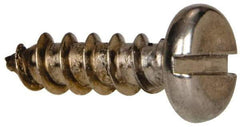 Value Collection - #10 Pan Head Slotted Sheet Metal Screw - Stainless Steel, 5/8" Length Under Head, Grade 316 - USA Tool & Supply