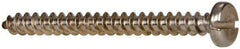 Value Collection - #10 Pan Head Slotted Sheet Metal Screw - Stainless Steel, 2" Length Under Head, Grade 316 - USA Tool & Supply