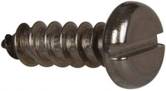 Value Collection - #12 Pan Head Slotted Sheet Metal Screw - Stainless Steel, 3/4" Length Under Head, Grade 316 - USA Tool & Supply