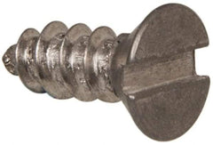 Value Collection - #6 Flat Head Slotted Sheet Metal Screw - Stainless Steel, 3/8" OAL, Grade 316 - USA Tool & Supply