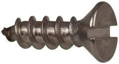 Value Collection - #10 Flat Head Slotted Sheet Metal Screw - Stainless Steel, 5/8" OAL, Grade 316 - USA Tool & Supply