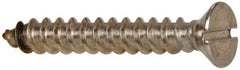 Value Collection - #12 Flat Head Slotted Sheet Metal Screw - Stainless Steel, 1-1/2" OAL, Grade 316 - USA Tool & Supply