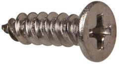 Value Collection - #6 Flat Head Phillips Sheet Metal Screw - Stainless Steel, 3/8" OAL, Grade 316 - USA Tool & Supply