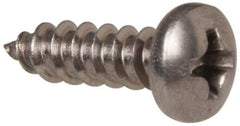 Value Collection - #6 Flat Head Phillips Sheet Metal Screw - Stainless Steel, 1/2" OAL, Grade 316 - USA Tool & Supply