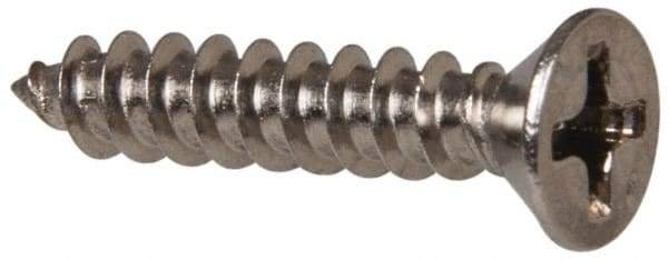 Value Collection - #6 Flat Head Phillips Sheet Metal Screw - Stainless Steel, 3/4" OAL, Grade 316 - USA Tool & Supply