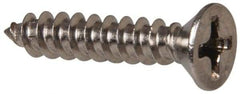 Value Collection - #6 Flat Head Phillips Sheet Metal Screw - Stainless Steel, 3/4" OAL, Grade 316 - USA Tool & Supply