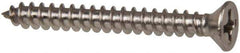 Value Collection - #6 Flat Head Phillips Sheet Metal Screw - Stainless Steel, 1-1/4" OAL, Grade 316 - USA Tool & Supply