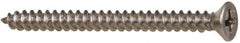 Value Collection - #8 Flat Head Phillips Sheet Metal Screw - Stainless Steel, 2" OAL, Grade 316 - USA Tool & Supply
