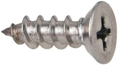 Value Collection - #10 Flat Head Phillips Sheet Metal Screw - Stainless Steel, 5/8" OAL, Grade 316 - USA Tool & Supply