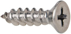 Value Collection - #10 Flat Head Phillips Sheet Metal Screw - Stainless Steel, 3/4" OAL, Grade 316 - USA Tool & Supply