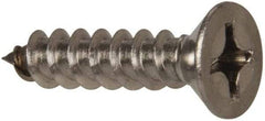 Value Collection - #12 Flat Head Phillips Sheet Metal Screw - Stainless Steel, 1" OAL, Grade 316 - USA Tool & Supply