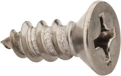 Value Collection - #14 Flat Head Phillips Sheet Metal Screw - Stainless Steel, 3/4" OAL, Grade 316 - USA Tool & Supply
