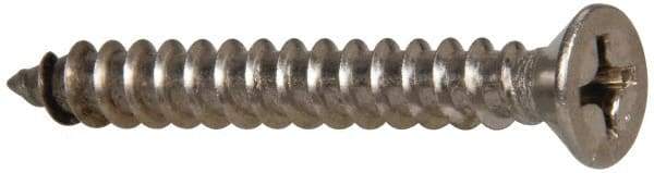 Value Collection - #14 Flat Head Phillips Sheet Metal Screw - Stainless Steel, 2" OAL, Grade 316 - USA Tool & Supply