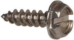 Value Collection - #6 Hex Washer Head Slotted Sheet Metal Screw - Stainless Steel, 1/2" Length Under Head, Grade 316 - USA Tool & Supply