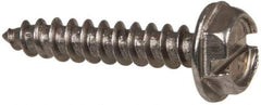 Value Collection - #6 Hex Washer Head Slotted Sheet Metal Screw - Stainless Steel, 3/4" Length Under Head, Grade 316 - USA Tool & Supply