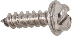 Value Collection - #8 Hex Washer Head Slotted Sheet Metal Screw - Stainless Steel, 5/8" Length Under Head, Grade 316 - USA Tool & Supply
