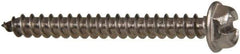 Value Collection - #8 Hex Washer Head Slotted Sheet Metal Screw - Stainless Steel, 1-1/2" Length Under Head, Grade 316 - USA Tool & Supply