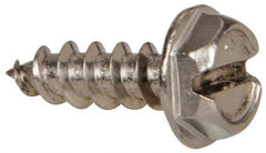 Value Collection - #10 Hex Washer Head Slotted Sheet Metal Screw - Stainless Steel, 5/8" Length Under Head, Grade 316 - USA Tool & Supply