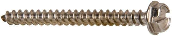 Value Collection - #10 Hex Washer Head Slotted Sheet Metal Screw - Stainless Steel, 2" Length Under Head, Grade 316 - USA Tool & Supply