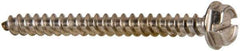 Value Collection - #10 Hex Washer Head Slotted Sheet Metal Screw - Stainless Steel, 2" Length Under Head, Grade 316 - USA Tool & Supply